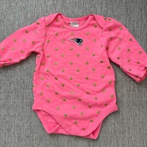 2 Baby girl Patriots shirts. Size 3-6 months